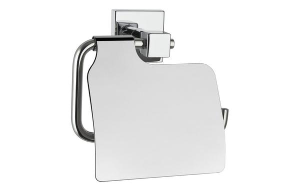 VitrA Q-Line Toilet Roll Holder w/Cover - Chrome